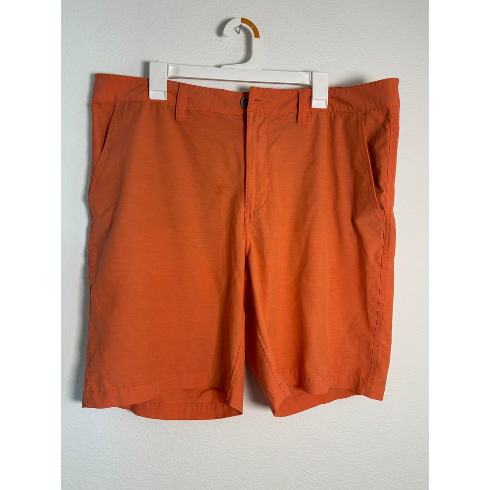 Southern Tide Mens Performance Shorts Orange W40 Golf Casual Stretch Coastal
